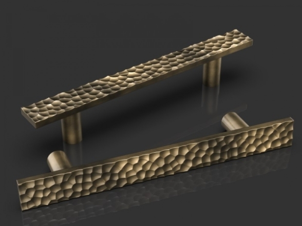 Дверные ручки-скобы бронза