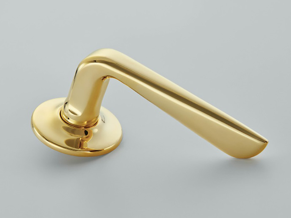 Дверная ручка на розетке Croft Celeste 7220COV57D полированная латунь