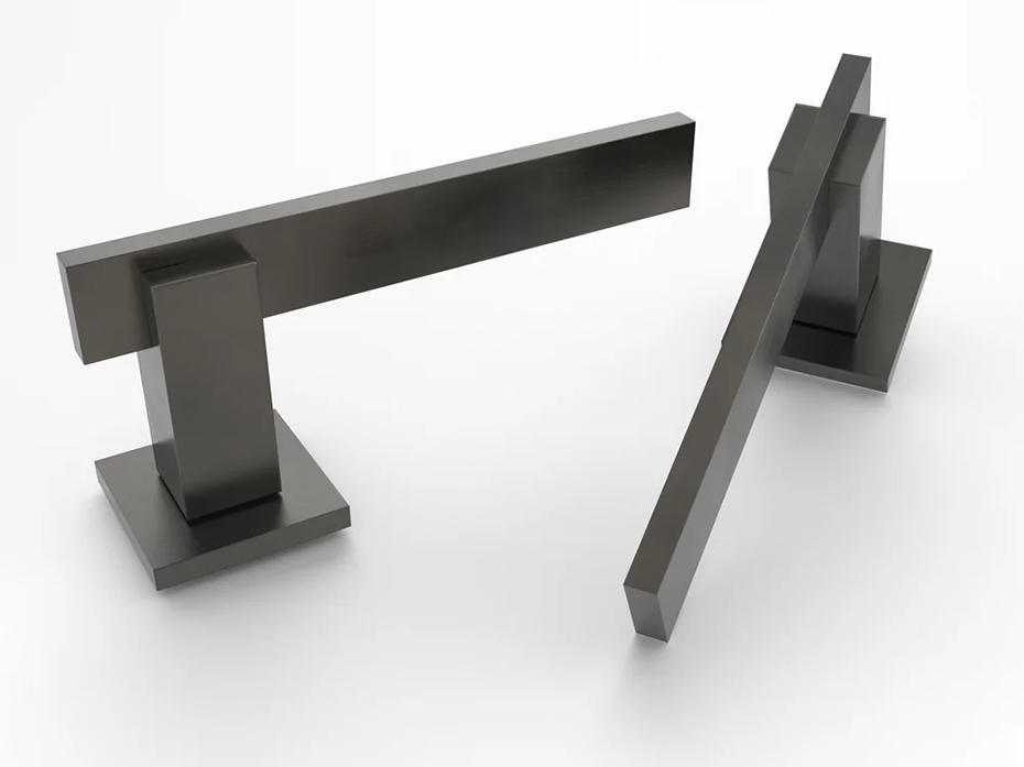 Дверная ручка на розетке Oliver Knights Arthur чёрная бронза