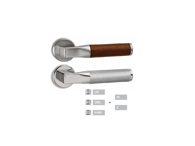 Дверная ручка на розетке Salice Paolo TUBE 6135 CR из хрома