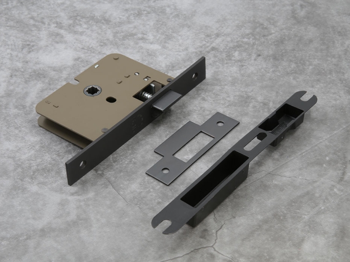 Замок дверной SAB 0215050 ONC без запирания черный матовый