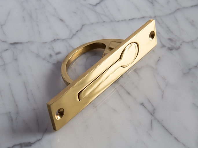 Торцевая ручка Frank Allart 4377 PBL полированная латунь