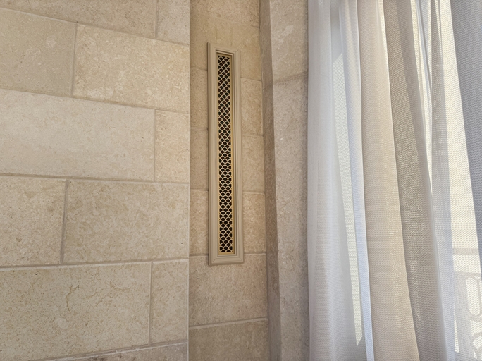 Решётка вентиляционная латунная fg-30011 матовая латунь