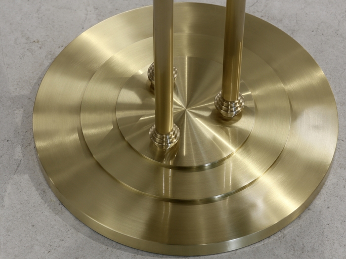 Стол кофейный FURNTEK Ar-Deco FG-055 круглый матовая латунь