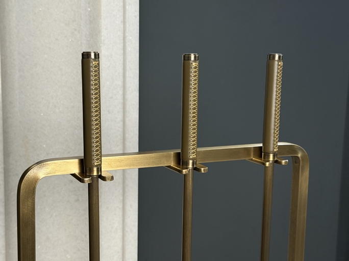 Каминный набор FURNITEK FG-05022 античная латунь