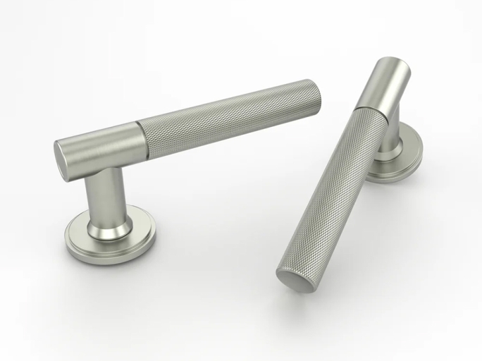 Дверная ручка на розетке Oliver Knights Ivy LH матовый никель