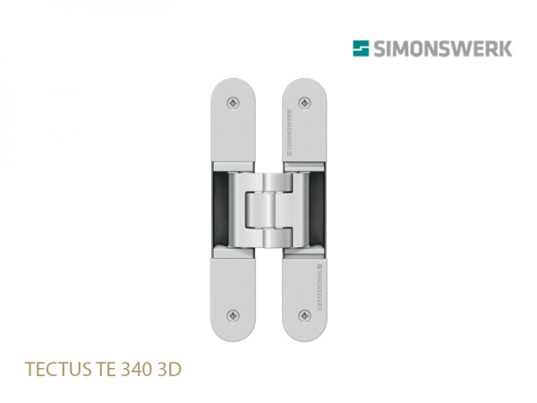 Петля скрытая SIMONSWERK TECTUS TE 340 3D до 80 кг матовый хром